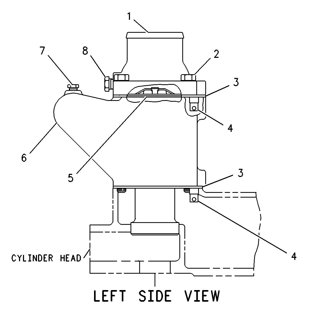 3306 · COOLING SYSTEM · 331-8553 CAT parts diagram