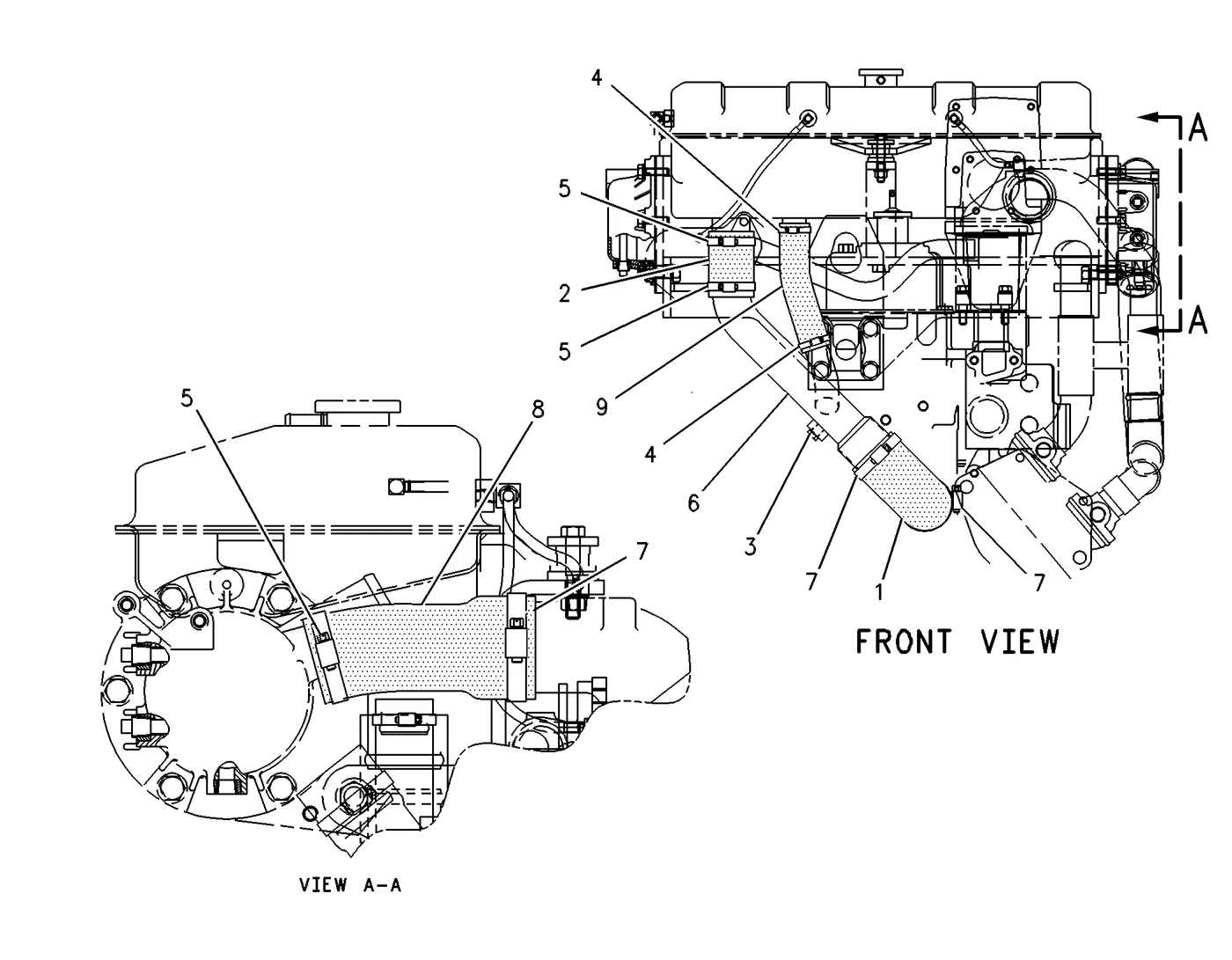 3306 · COOLING SYSTEM · 131-6645 CAT parts diagram