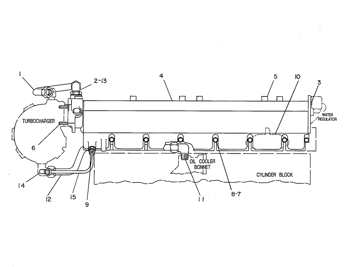 3306 · COOLING SYSTEM · 030-7951 CAT parts diagram