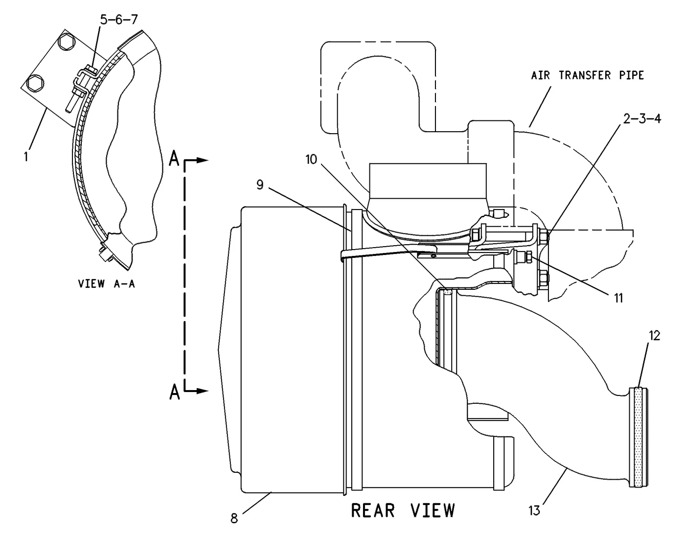 3306 · AIR INLET AND EXHAUST SYSTEM · 101-2850 CAT parts diagram
