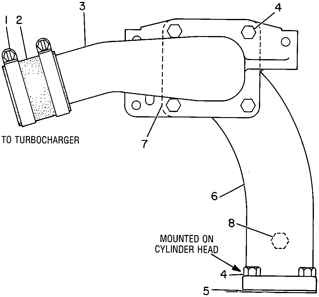 3306 · AIR INLET AND EXHAUST SYSTEM · 183-8575 CAT parts diagram