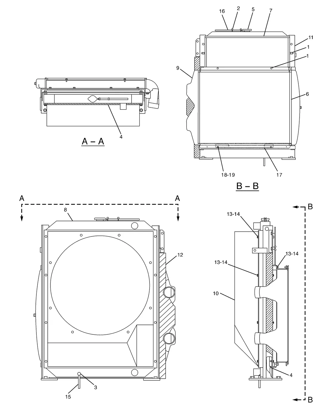 330C · COOLING SYSTEM · 204-1041 CAT parts diagram