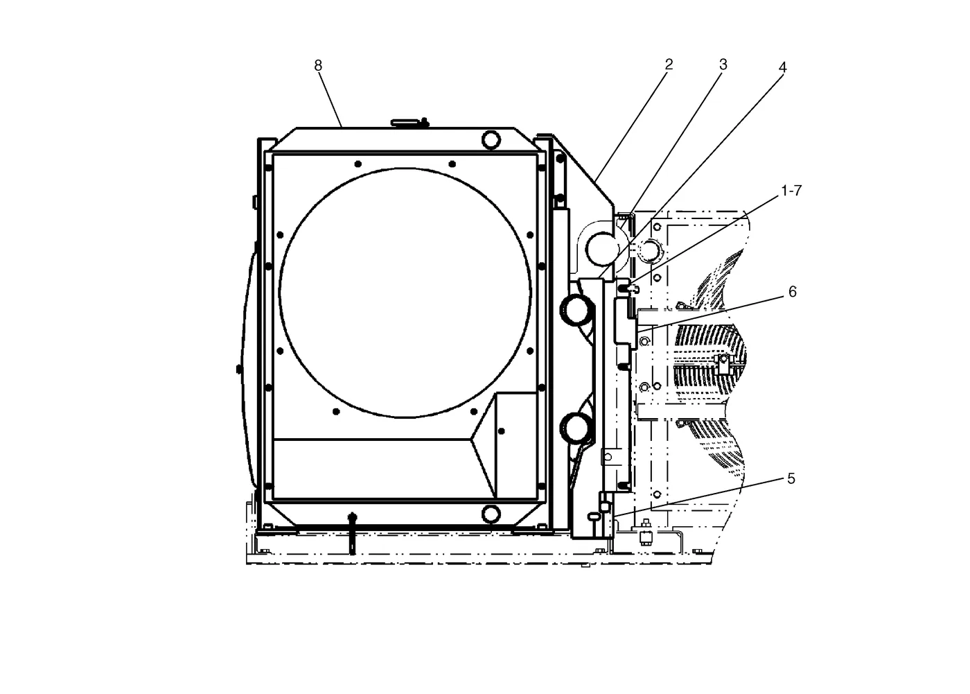 330C · COOLING SYSTEM · 210-7999 CAT parts diagram