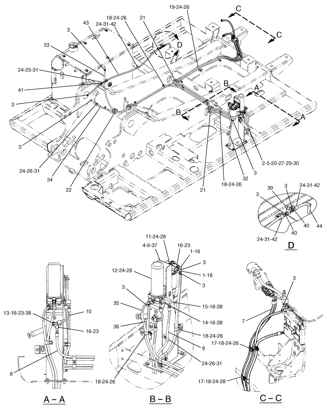 330C · FUEL SYSTEM · 240-2890 CAT parts diagram