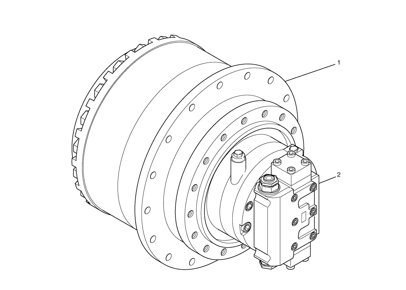 330C · POWER TRAIN · 227-6195 CAT parts diagram