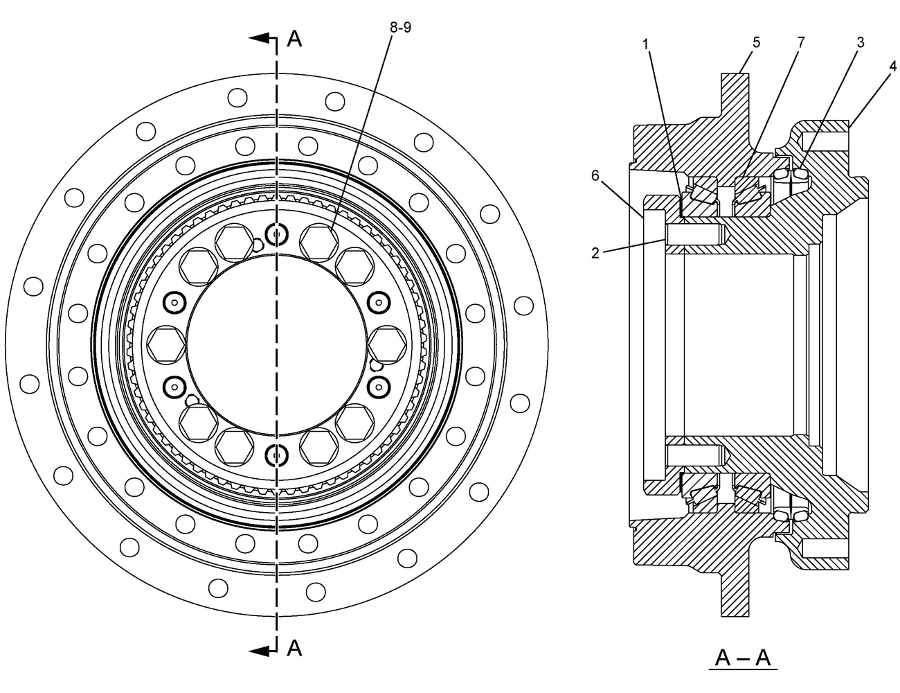 330C · POWER TRAIN · 227-6194 CAT parts diagram