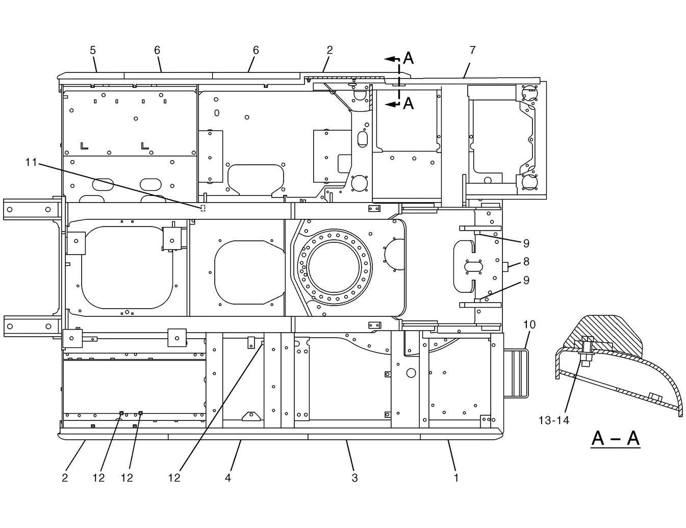 330C · FRAME AND BODY · 231-6966 CAT parts diagram