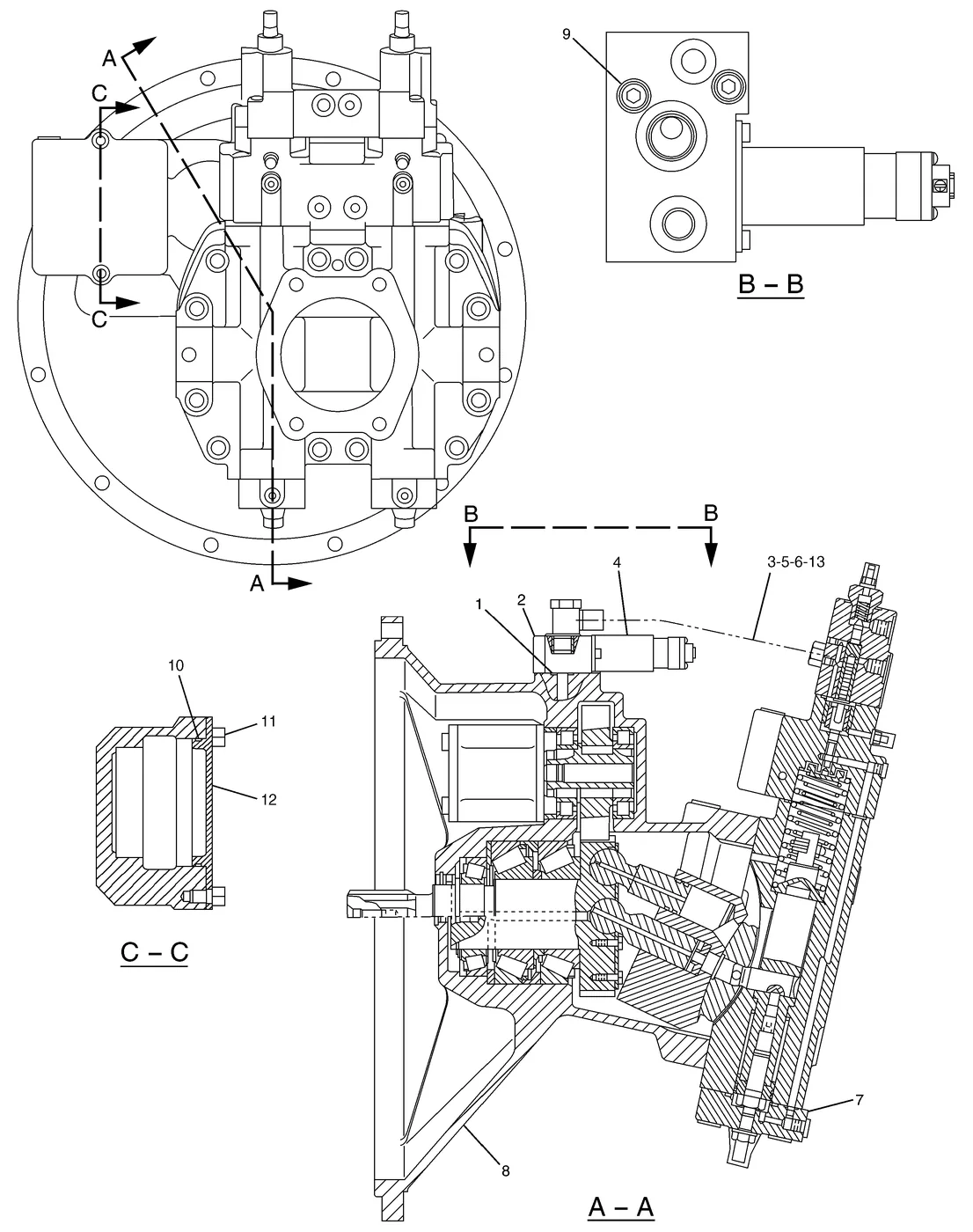 330C · HYDRAULIC SYSTEM · 194-8383 CAT parts diagram