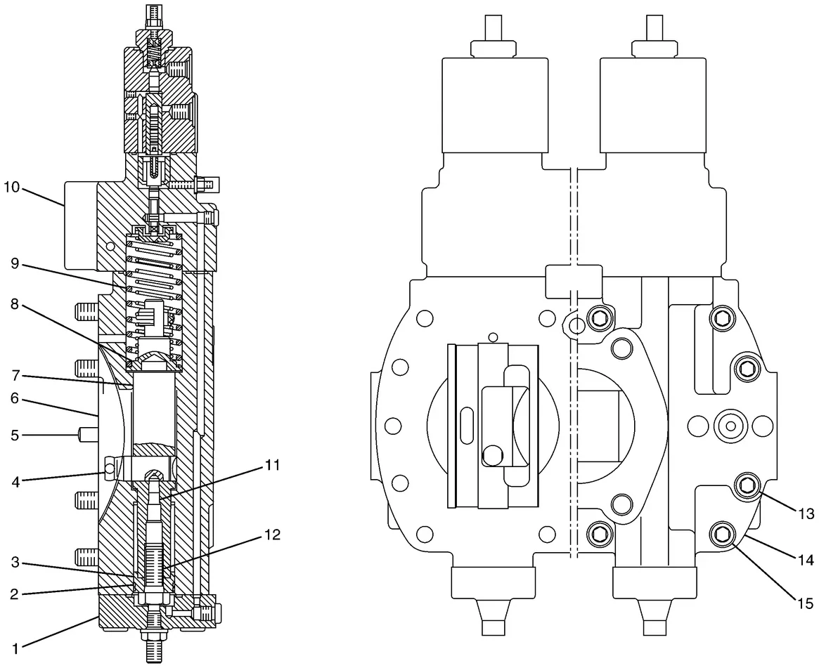 330C · HYDRAULIC SYSTEM · 204-2701 CAT parts diagram