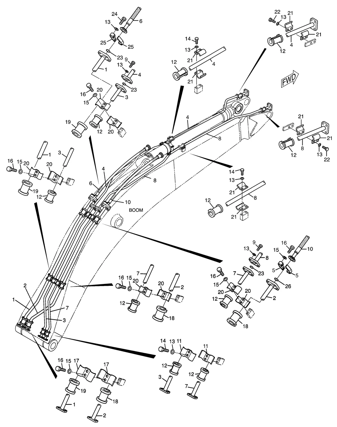330C · HYDRAULIC SYSTEM · 192-6847 CAT parts diagram