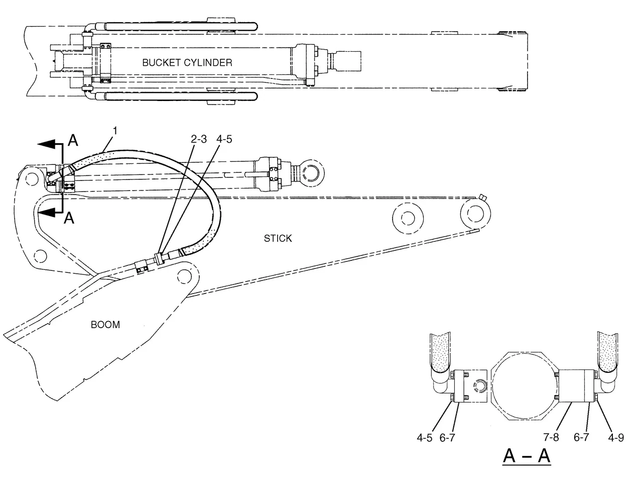 330C · HYDRAULIC SYSTEM · 113-6857 CAT parts diagram