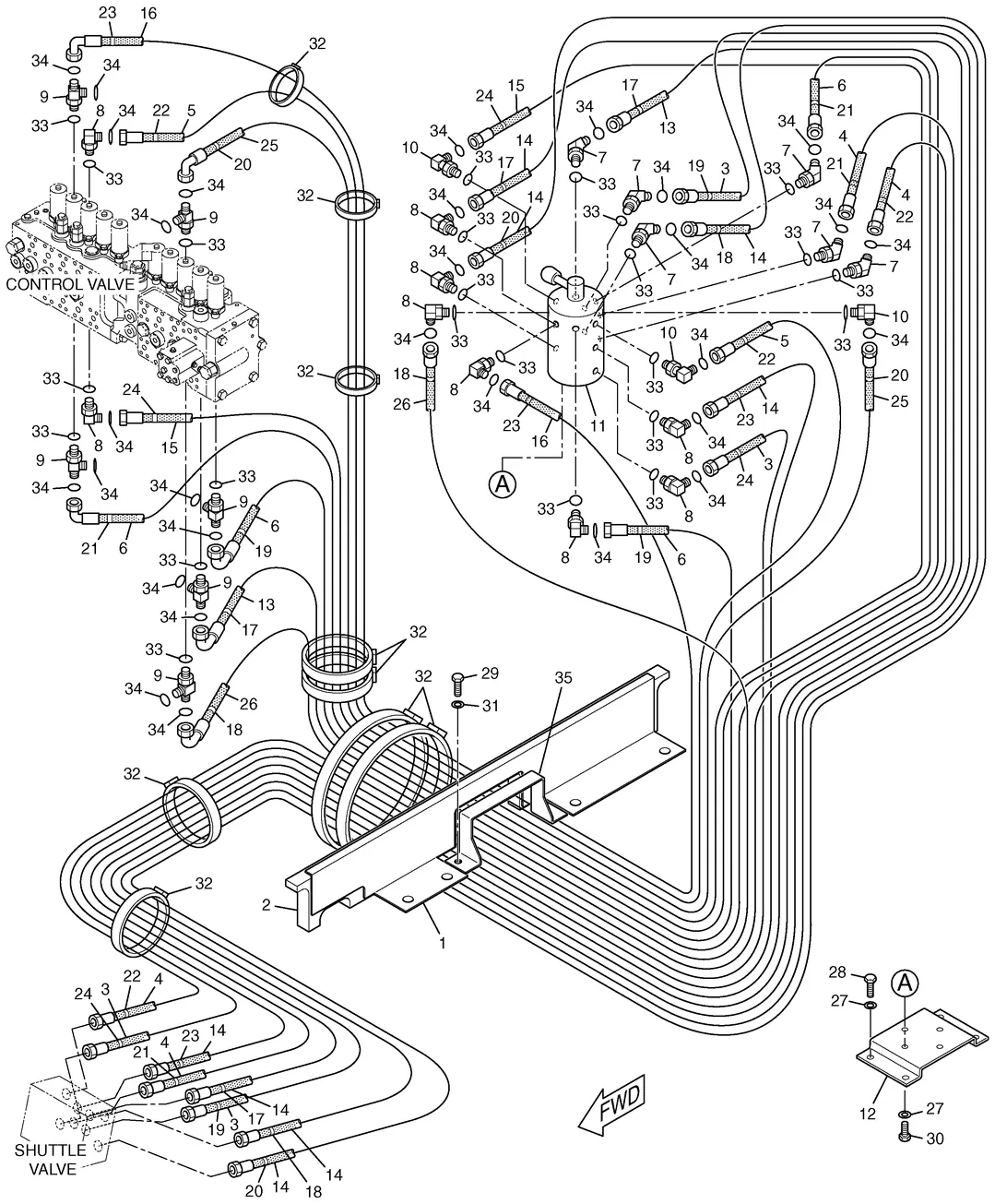 4I-3991 - HOSE AS (NOM 06, L=2100mm)