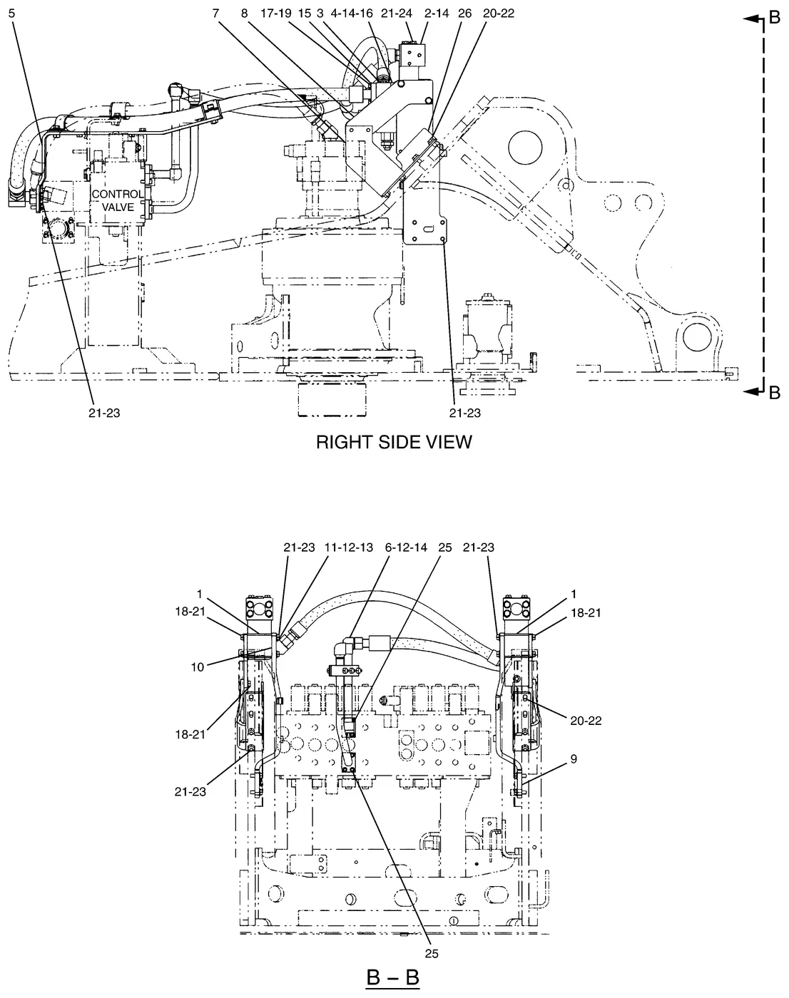 330C · HYDRAULIC SYSTEM · 192-6860 CAT parts diagram