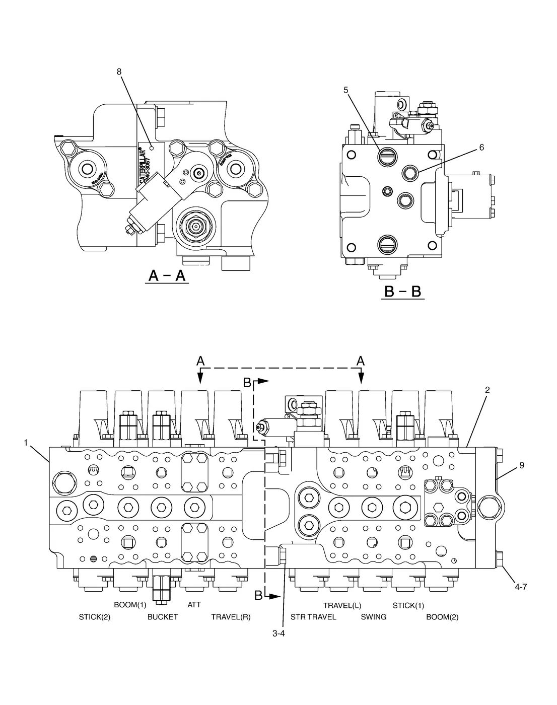 330C · HYDRAULIC SYSTEM · 258-0290 CAT parts diagram