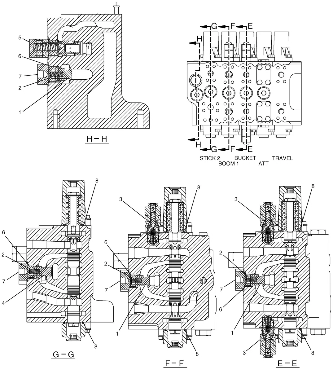 330C · HYDRAULIC SYSTEM · 190-7701 CAT parts diagram