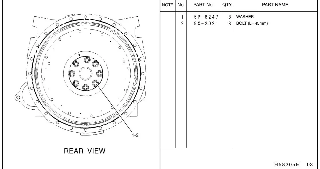 330C 9Y6089 parts diagram