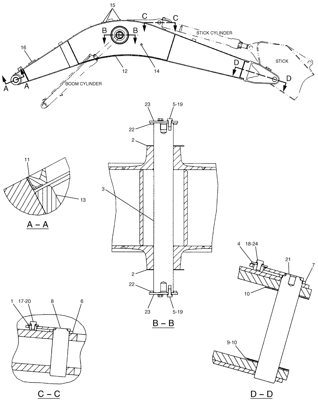 330C · IMPLEMENTS · 192-8319 CAT parts diagram
