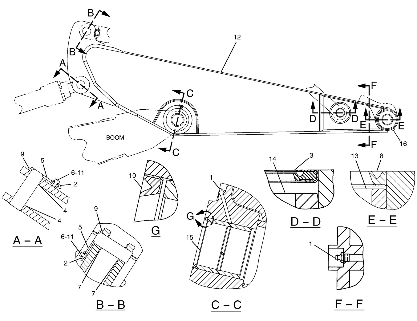 330C · IMPLEMENTS · 201-2820 CAT parts diagram