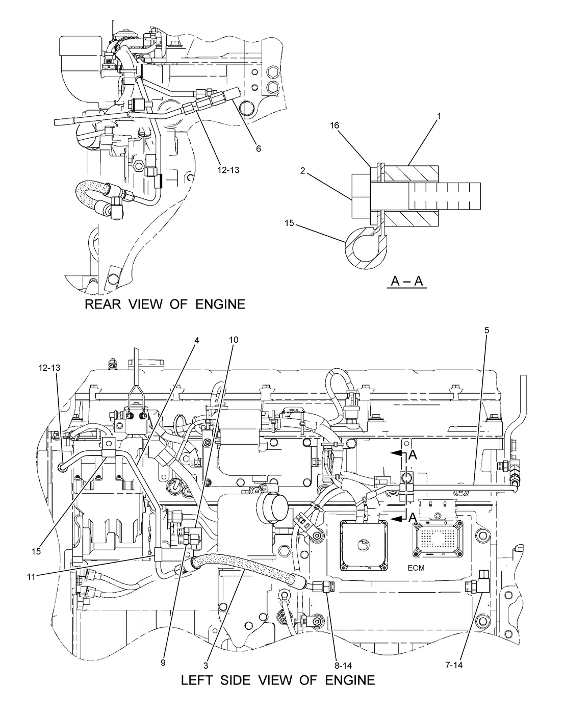 330D · FUEL SYSTEM · 237-8752 CAT parts diagram