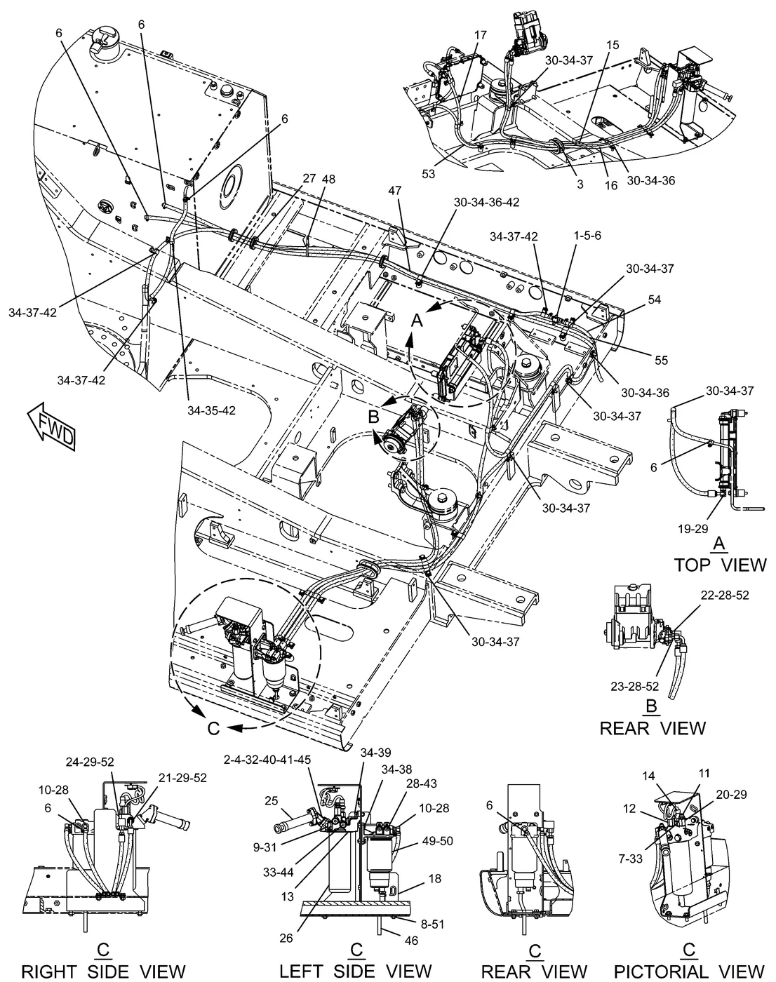 330D · FUEL SYSTEM · 237-8752 CAT parts diagram