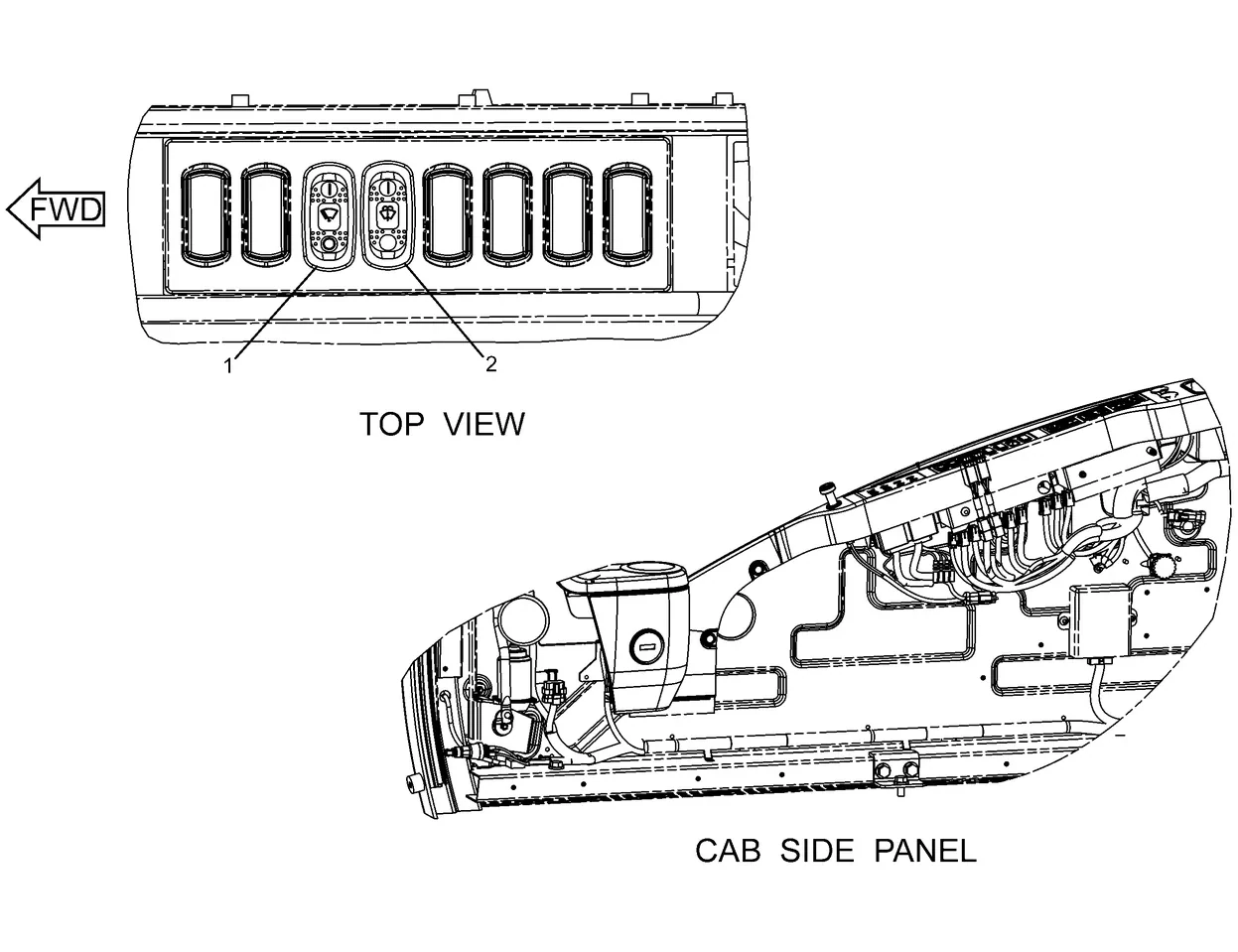 330D · ELECTRICAL AND STARTING SYSTEM · 238-2208 CAT parts diagram