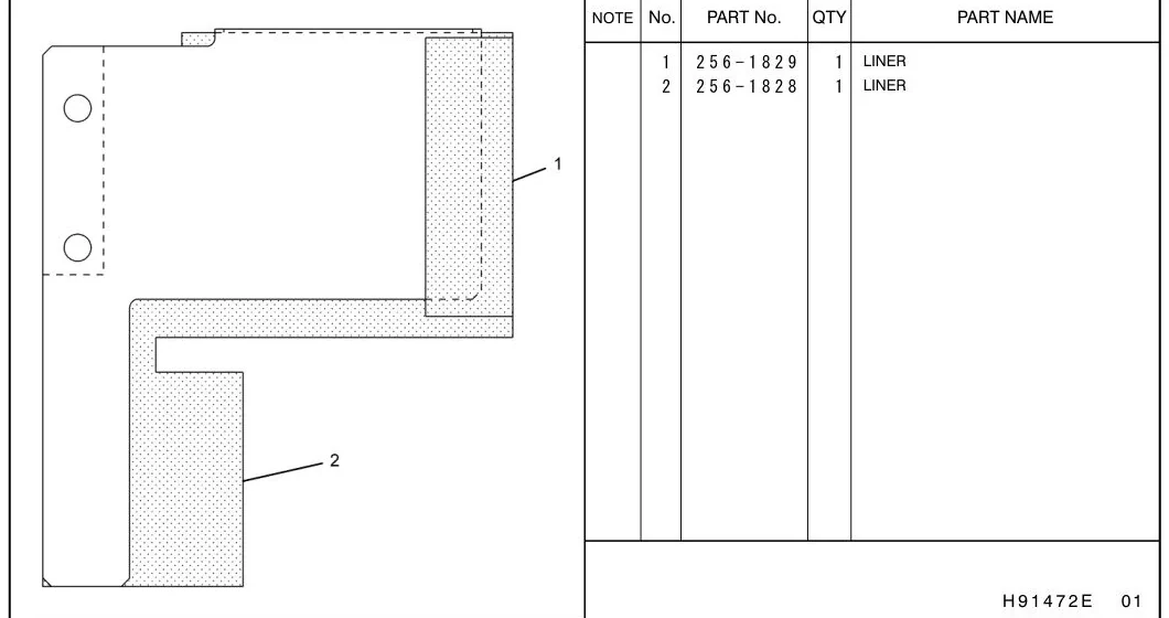 330D 2561911 parts diagram