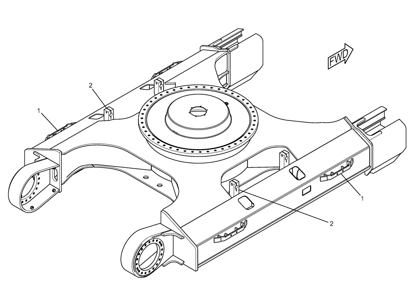 330D · FRAME AND BODY · 297-9151 CAT parts diagram