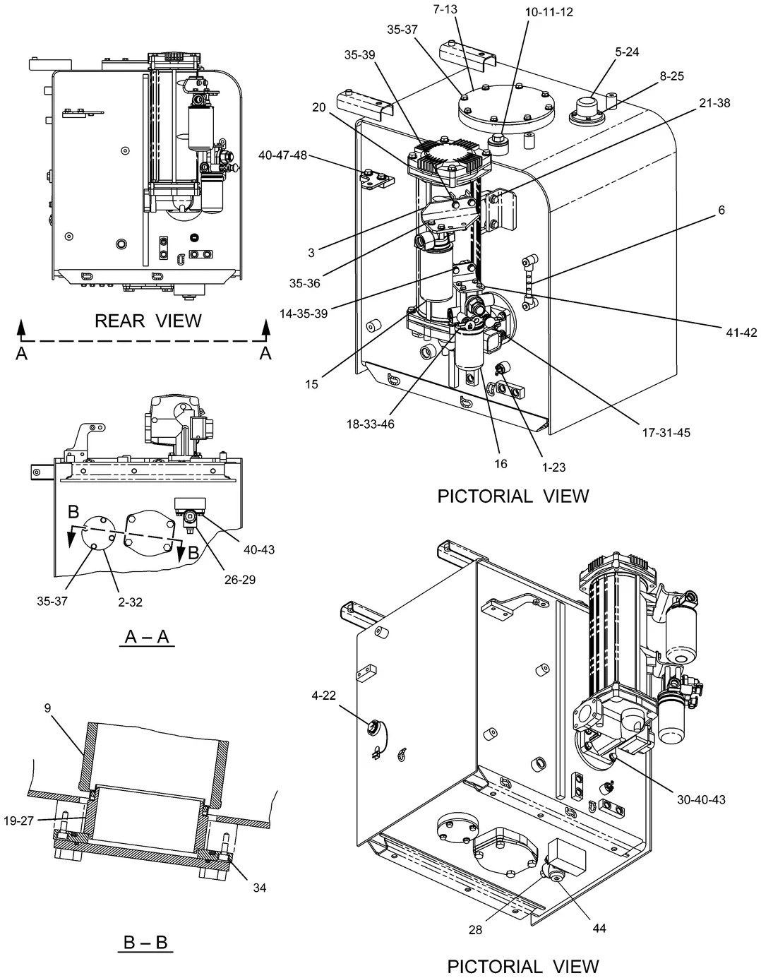 330D · HYDRAULIC SYSTEM · 239-1611 CAT parts diagram