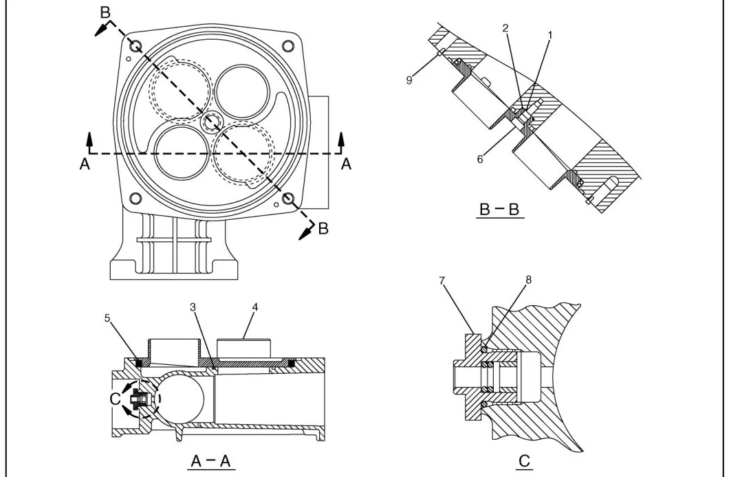 330D 3J1907 parts diagram