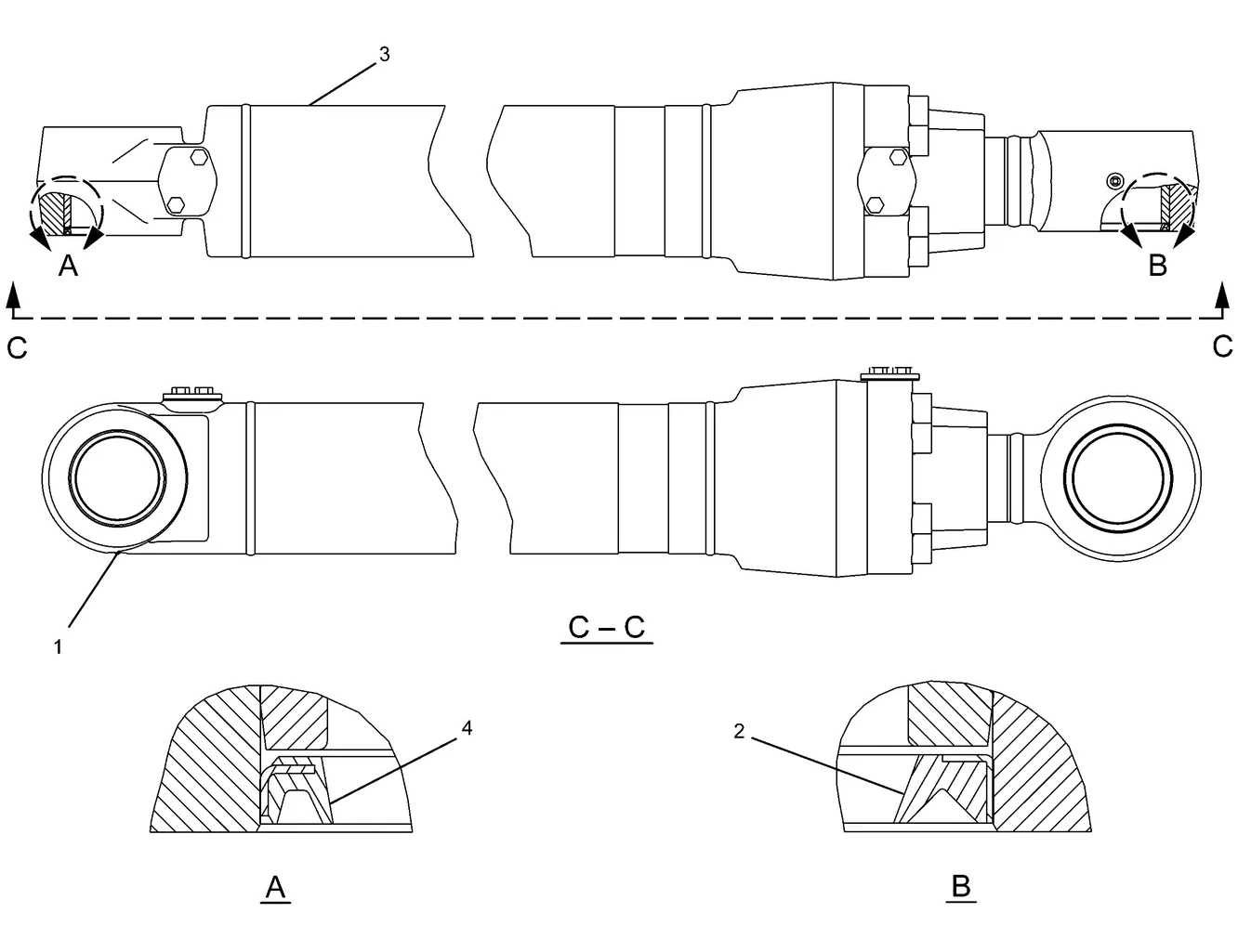 330D · HYDRAULIC SYSTEM · 234-4597 CAT parts diagram