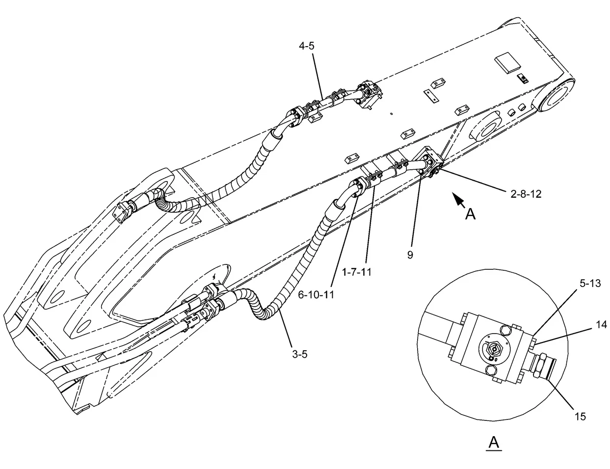 330D · HYDRAULIC SYSTEM · 253-6603 CAT parts diagram