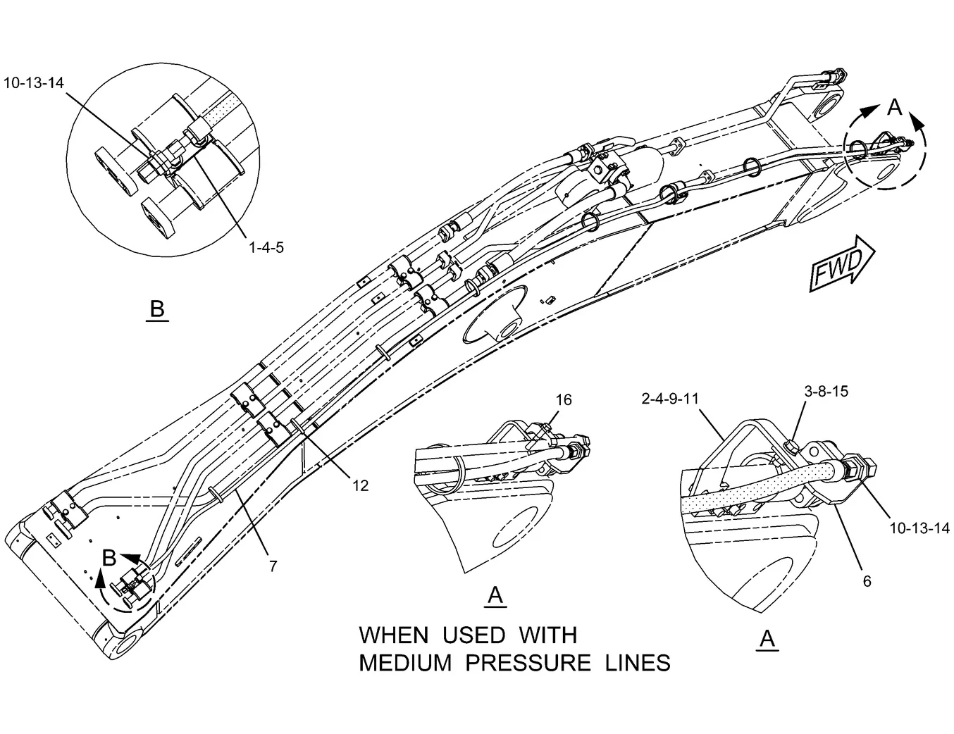330D · HYDRAULIC SYSTEM · 237-3197 CAT parts diagram