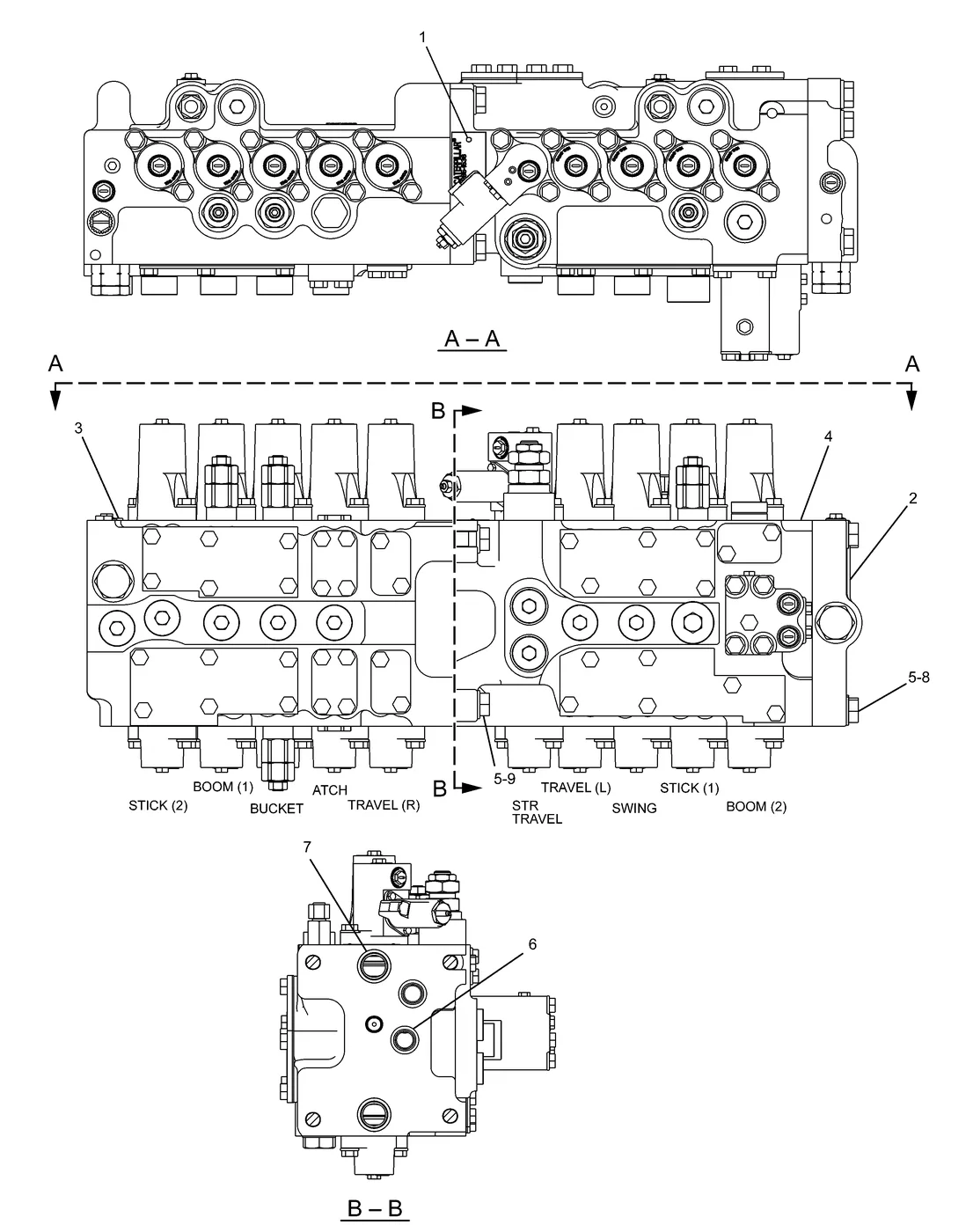 330D · HYDRAULIC SYSTEM · 259-7402 CAT parts diagram