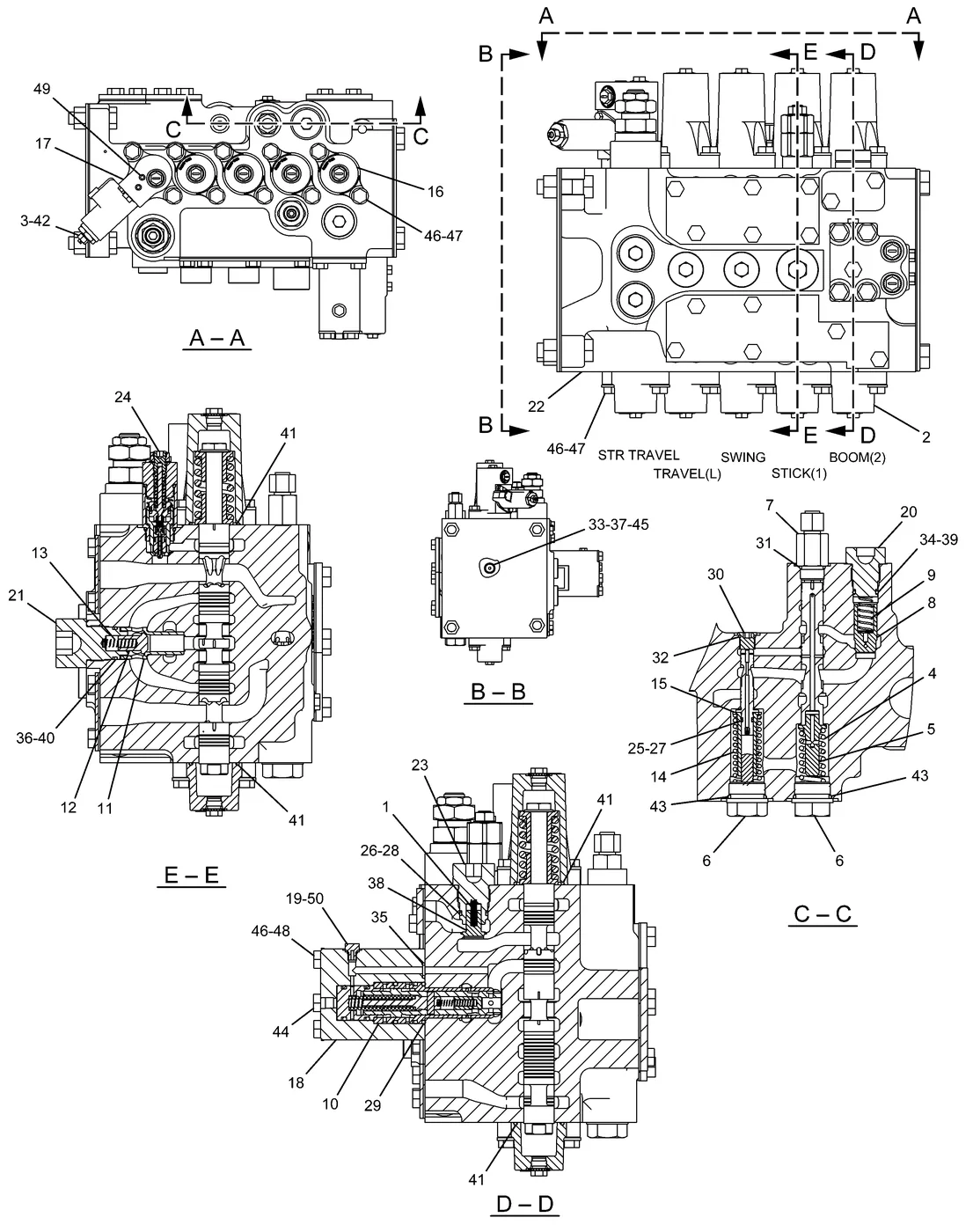 330D · HYDRAULIC SYSTEM · 259-7402 CAT parts diagram
