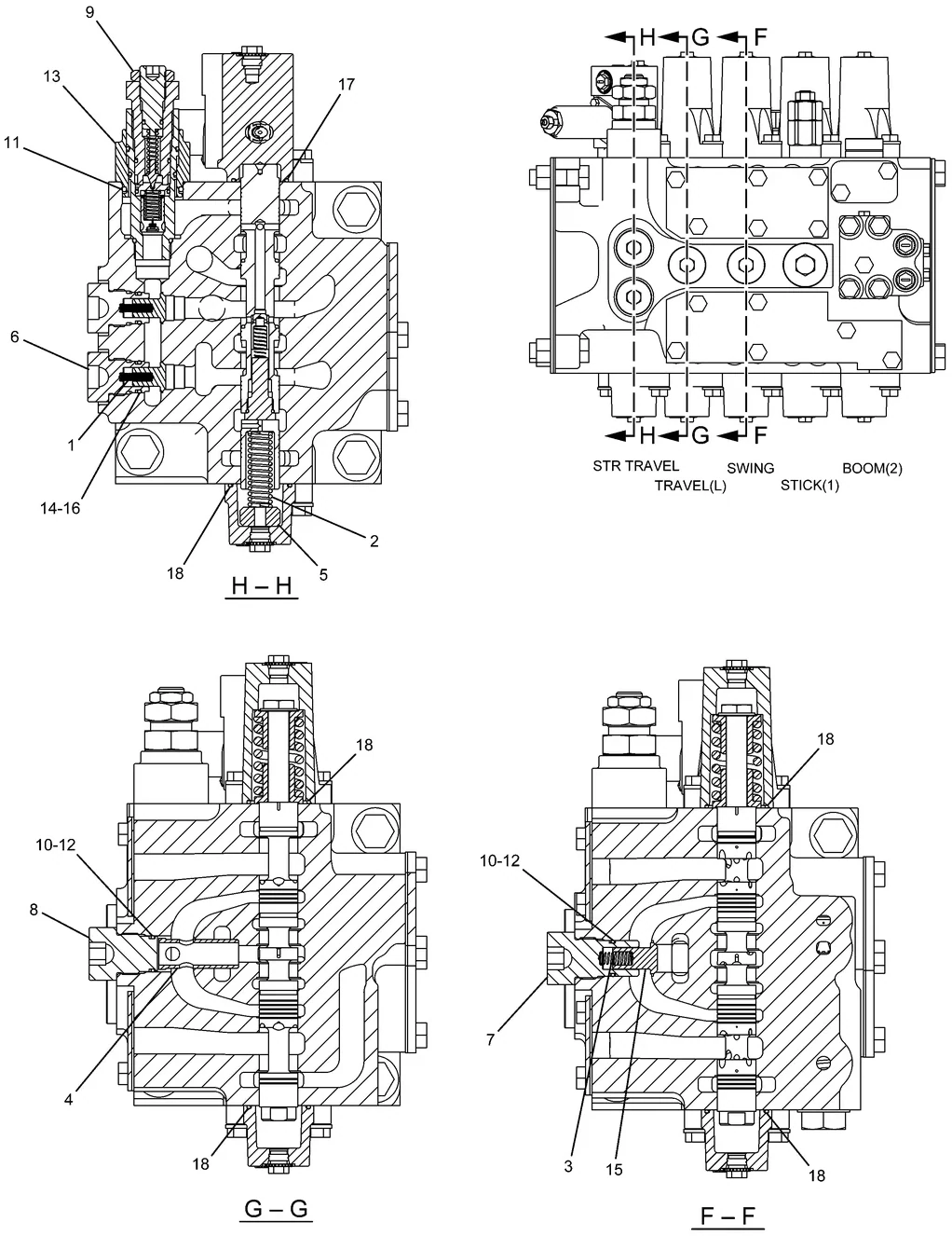 330D · HYDRAULIC SYSTEM · 259-7402 CAT parts diagram