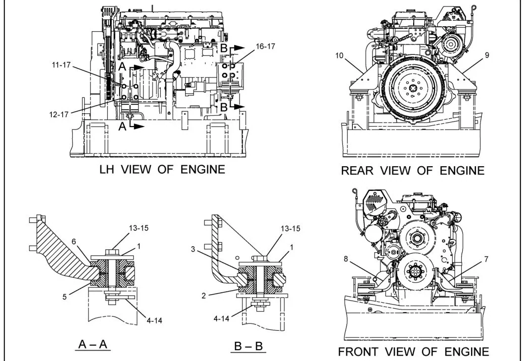 330D 9X8257 parts diagram