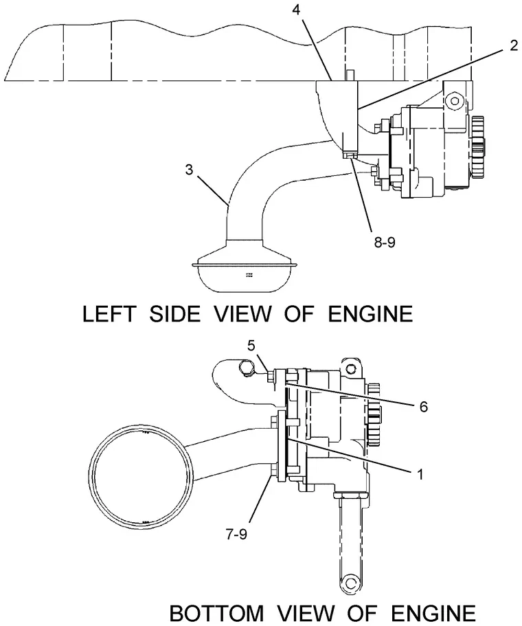330D · LUBRICATION SYSTEM · 202-6603 CAT parts diagram