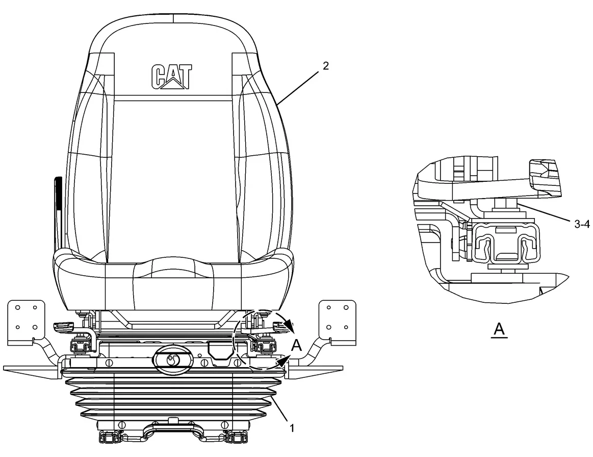 330D · OPERATOR STATION · 240-5057 CAT parts diagram