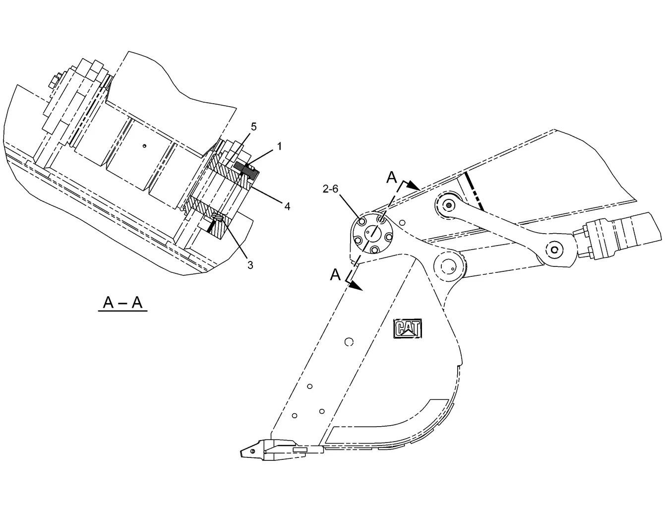 330D · IMPLEMENTS · 250-6430 CAT parts diagram