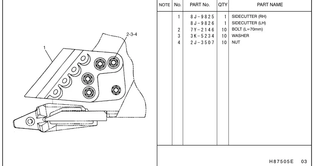 330D 2322148 parts diagram