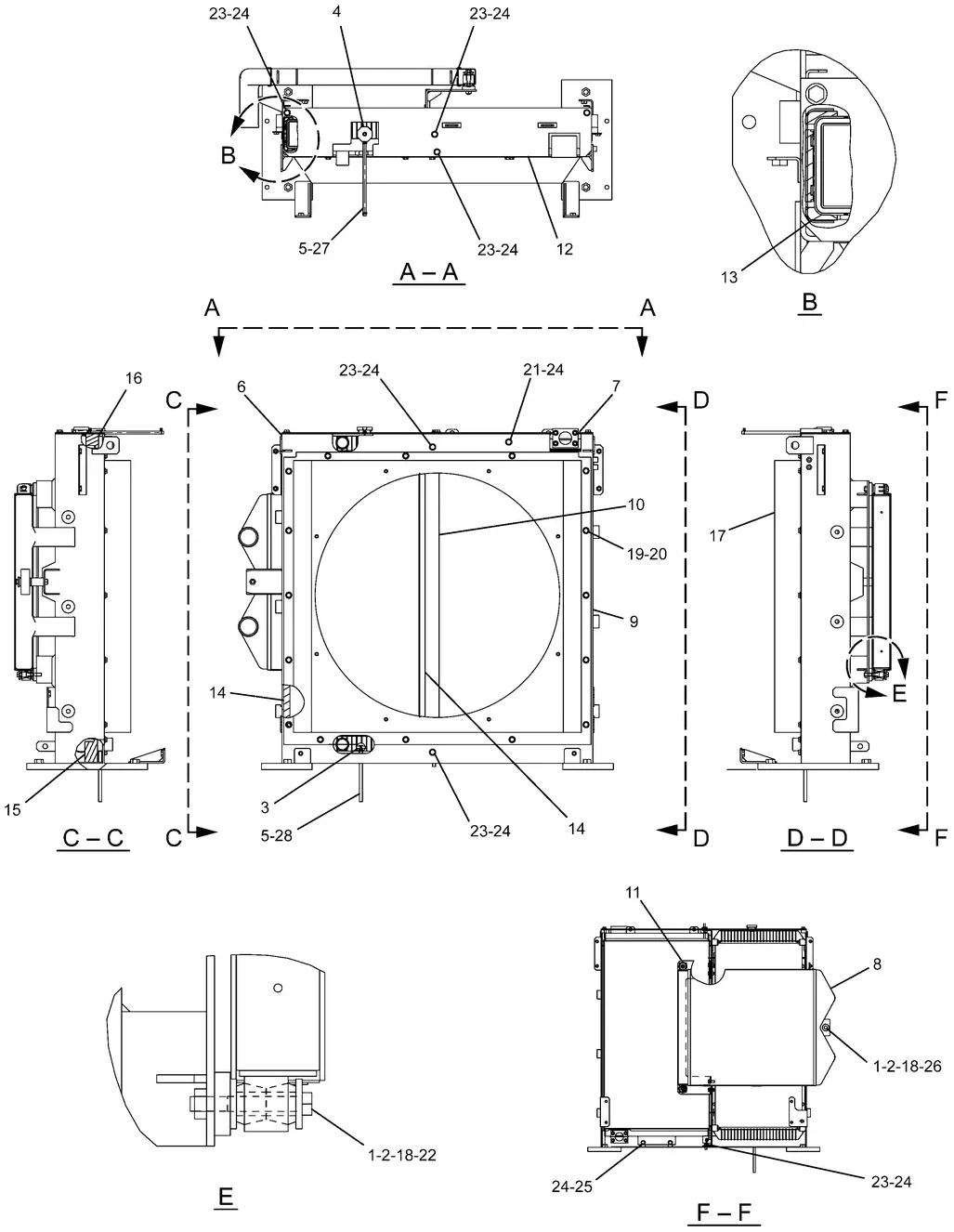 330D · COOLING SYSTEM · 230-2896 CAT parts diagram
