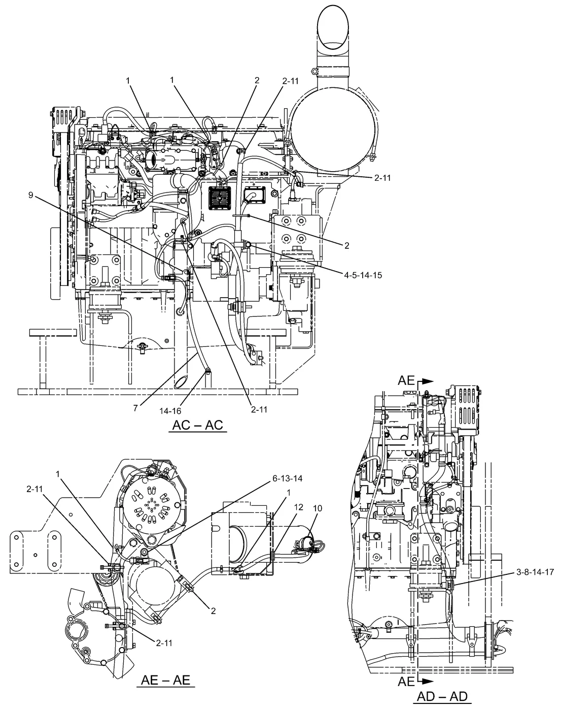 330D · ELECTRICAL AND STARTING SYSTEM · 306-8527 CAT parts diagram