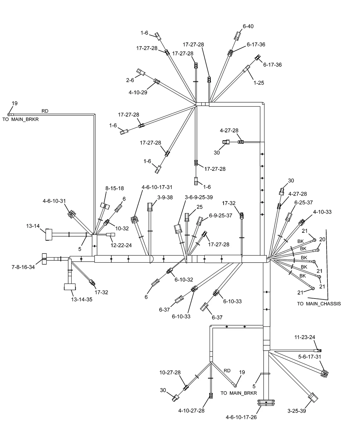 330D · ELECTRICAL AND STARTING SYSTEM · 251-0430 CAT parts diagram