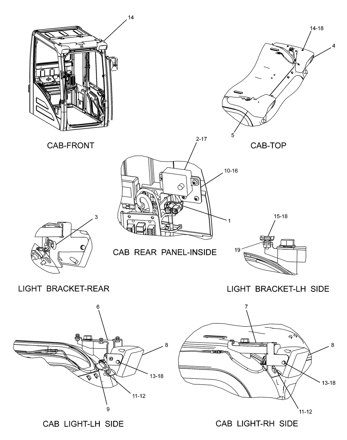 330D · ELECTRICAL AND STARTING SYSTEM · 238-1627 CAT parts diagram