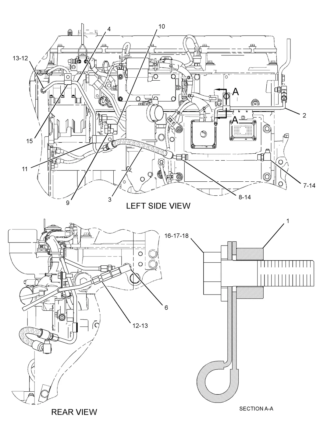 336D 3J1907 parts diagram