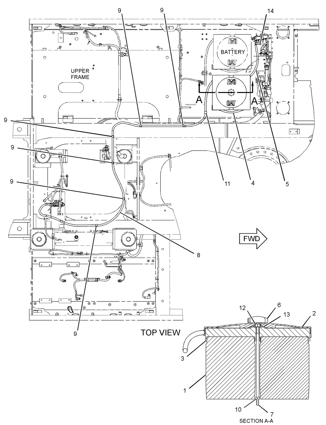 336D 9G0004 parts diagram