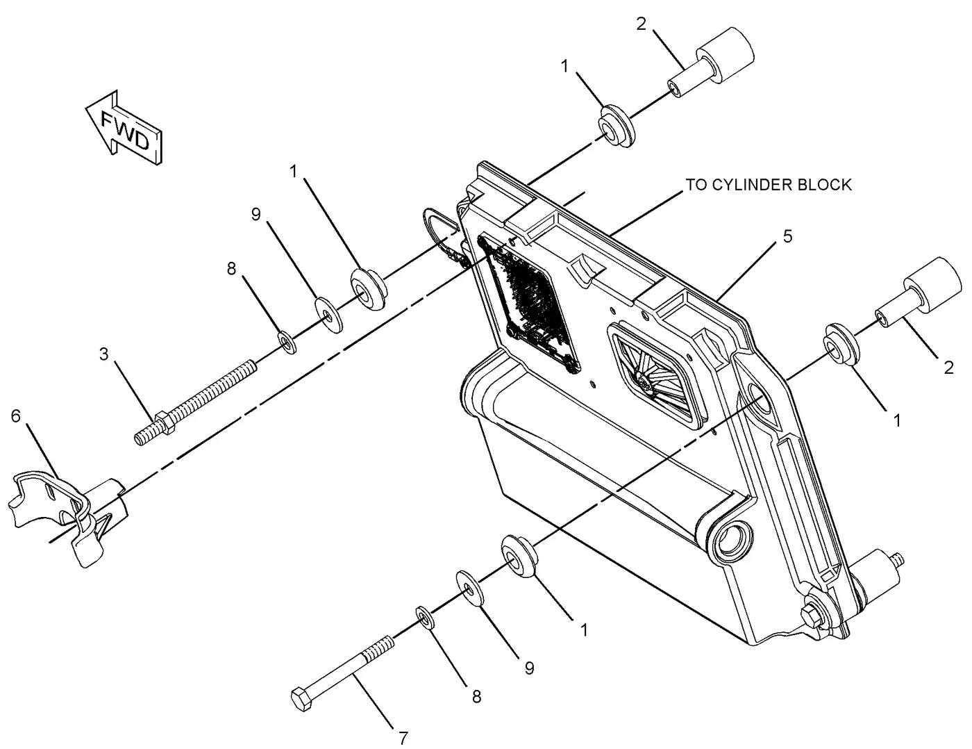 336D 8T9655 parts diagram