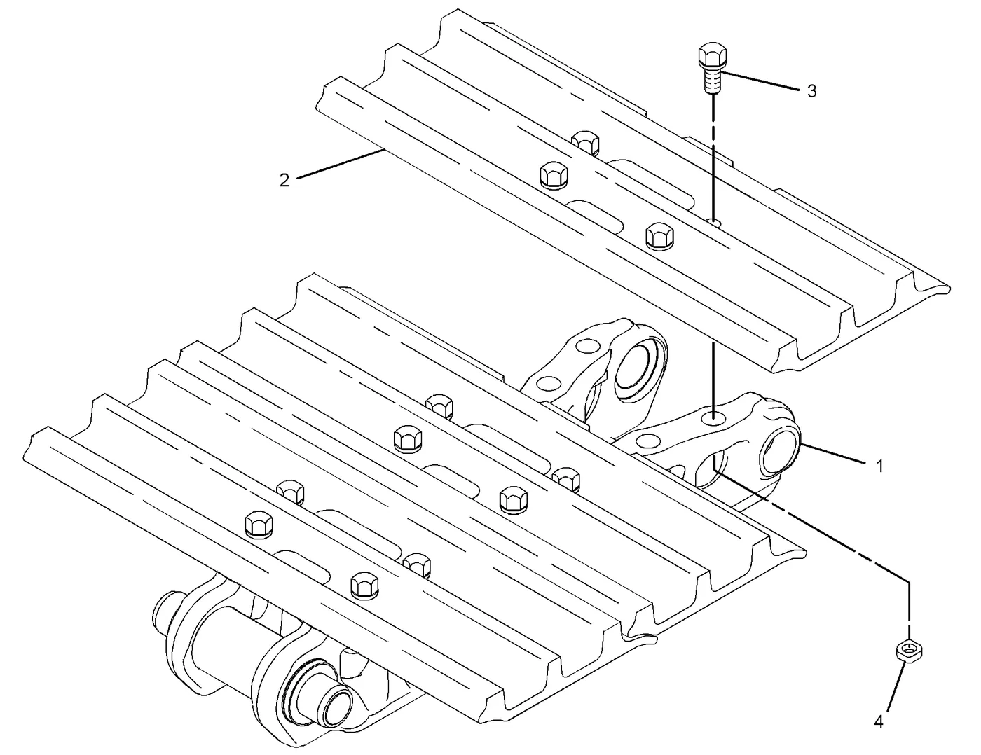 336D · UNDERCARRIAGE · 203-0860 CAT parts diagram
