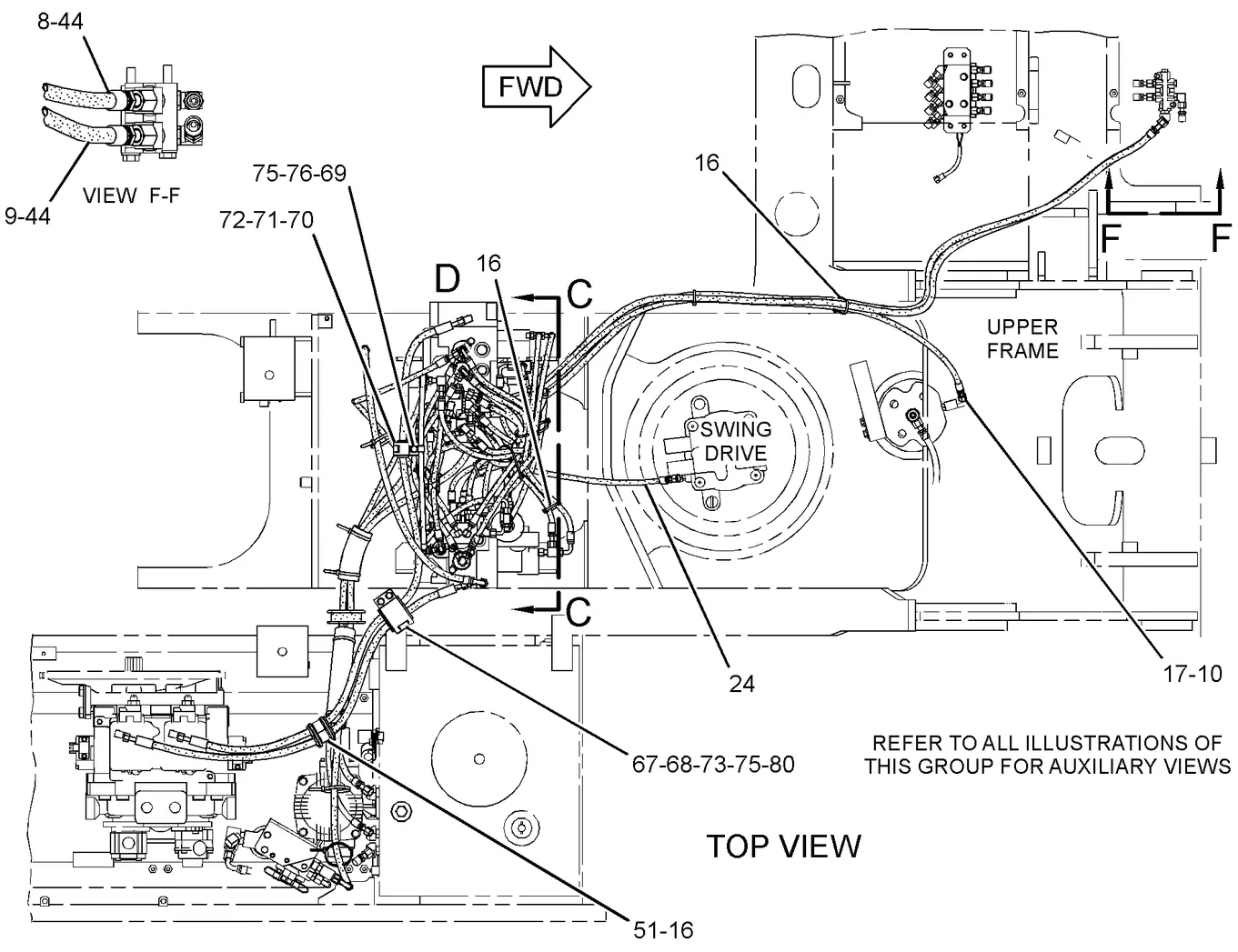 336D · UNDERCARRIAGE · 248-9843 CAT parts diagram