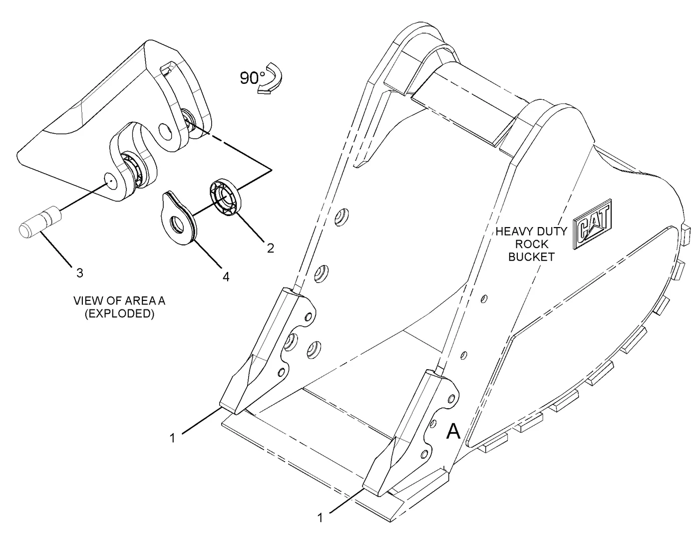 336D · IMPLEMENTS · 286-2180 CAT parts diagram